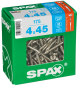 Preview: SPAX Edelstahlschraube, 4 x 45 mm, 175 Stück, Teilgewinde, Senkkopf, T-STAR plus T20, 4CUT, Edelstahl rostfrei A2, 4197000400456